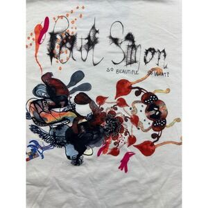 Paul Simon So Beautiful So What Tour Shirt XL US Blanks Half-Earth Project Cream